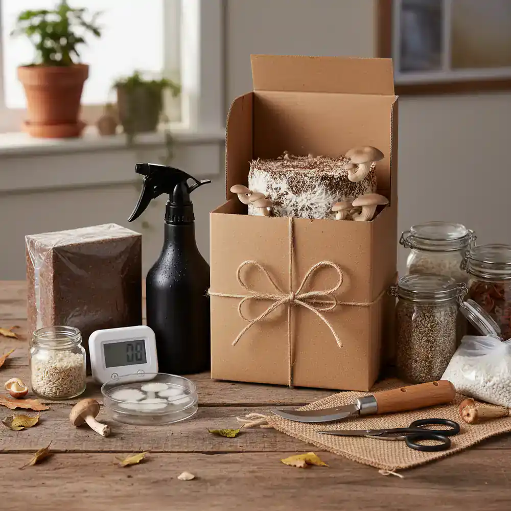 Complete home mushroom growing starter bundle